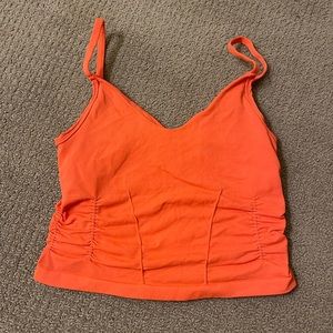 Free People Good Karma Ruched Crop Tank